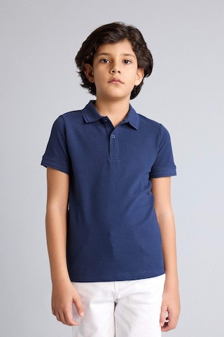 Defacto Basıc Pike Polo Tişört Erkek Çocuk K1689a626smnv31 Lacivert-nv31
