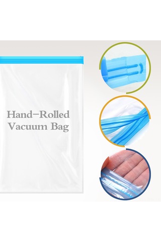 Tenfowee Seyahat İçin Vakumlu Sıkıştırma Çantası - 16 Parça 8 Orta Boy, 8 Büyük Boy 8 M Beden Ve 8 L Beden