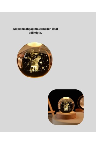 Cosmotex Kücük Prens Ve Gül Küre Ahşap