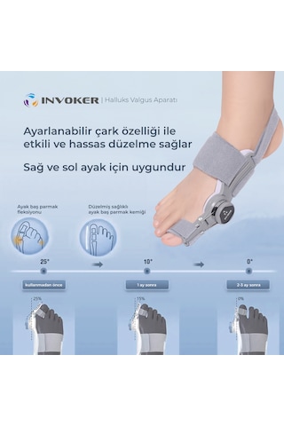 Halluks Valgus Gece Ateli Ayak Baş Parmak Düzeltici Aparat
