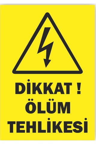 5x7 Mm Ölçüsünde Dikkat Ölüm Tehlike Levhası 50 Adet 5x7 Mm Ölçüsünde Dikkat Ölüm Tehlike Levhası 50 Adet