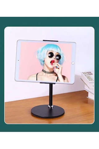 360 Ayarlı Metal Standlı Masa Üstü Tablet Telefon Tutucu Telefon Tablet Standı