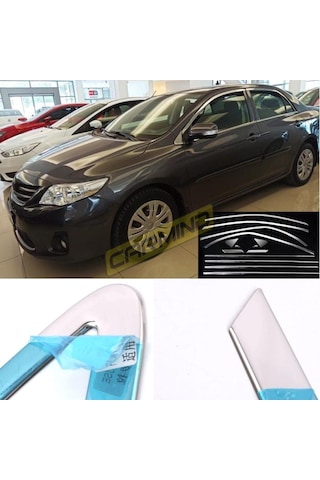 Toyota Corolla Uyumlu Krom Cam Çerçevesi Set 2007-2012 14 Parça