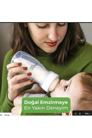Playtex Bebek Biberon & Liners Seti - 100% Anti-kolik, 236ml, 1 Adet Biberon & 5 Adet Sterilize Tek Kullanımlık Liners, 3+ Ay,