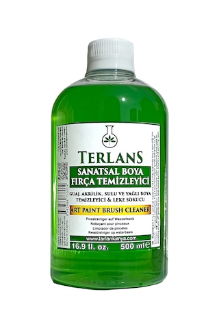 Terlans Sanatsal Boya ve Fırça Temizleyici 500 Ml Brush Cleaner