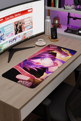 No Game No Life Anime V3 - 70x30 Xl Gaming Kauçuk Kaymaz Taban Mouse Pad Fare Altlığı