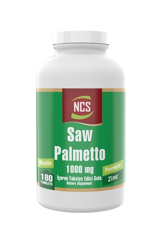 Ncs Saw Palmetto 1000 Mg 3 Kutu 540 Tablet Çinko Complex