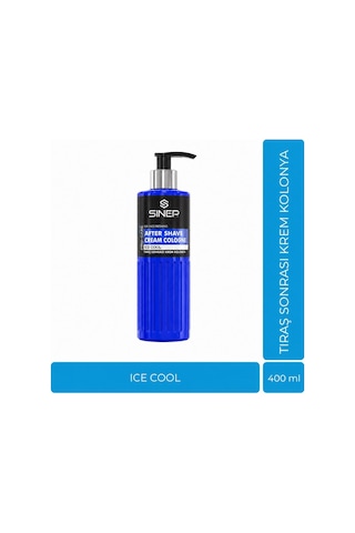 Sinep Tıraş Sonrası Nemlendiren Tahrişe Karşı Krem Kolonya, Balsam 400 Ml- Ice Cool