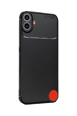 Nothing Phone 1 Cmf Kılıf Karbon Silikon Case Siyah