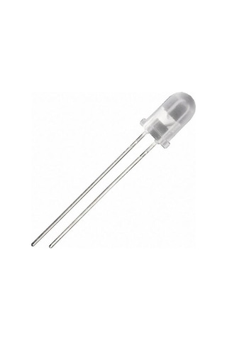 5mm Beyaz Mantar Led Diyot Süper Parlak Şeffaf Lens - 50 Adet Ekonomik Paket