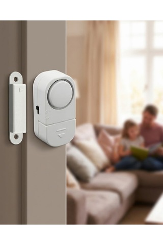 Pilli Kapı Ve Pencere Alarmı Manyetik Sensörlü 90 Db Sesli