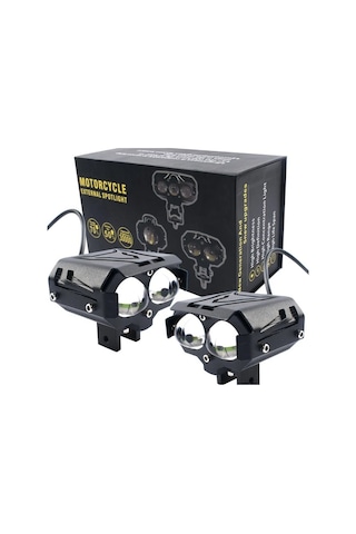 Motosiklet Sis Led 30w +30w 6000k 12-85v Özel Gündüz Farı Yardımcı Spot Işın Modüllü Sürüş Işıkları 2'li