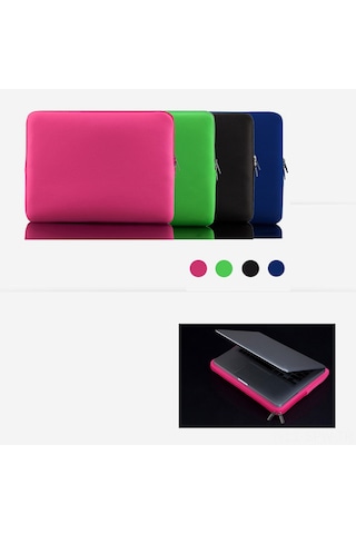 Maiyame 15"-15.6" Dizüstü Bilgisayar/ultrabook Kılıfı - Mavi Renk, Hızlı Fermuar, Darbe Emici Yastık, Zarf Stili Tasarım Koyu Mavi