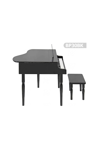 Çocuk İçin Ahşap Piyano Bp30bk Nota Sehpası ve Tabure