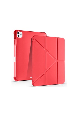 Apple Uyumlu iPad Pro 11 2025 M5 Kılıf Zore Tri Folding Kalem Bölmeli Standlı Kılıf Kapaklı Kılıf