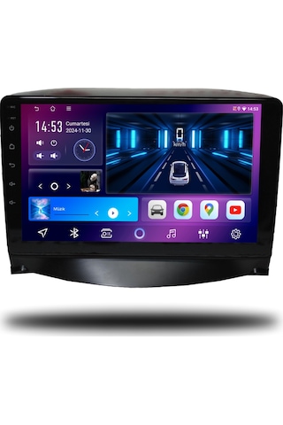 Carplayer Peugeot 207 2006-2012 Uyumlu Android Multimedya 6gb Ram 64gb Hafıza