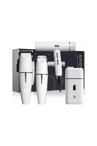 Jrl Professional Ghost Kit 3 Saç Kesim, Çizim, Sakal Ve Fön Makinesi 4'lü Set Beyaz