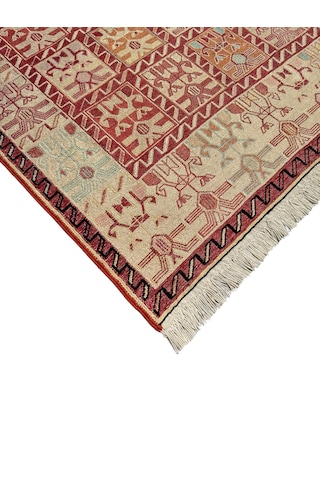 El Dokuma İpek Sumak Kilim 81x185 Yolluk Kilim
