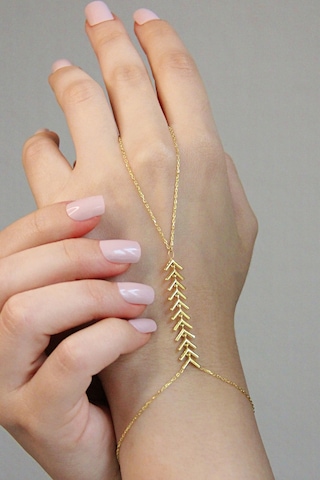 Argentum Concept 18K Altın Kaplamalı 925 Ayar Gümüş V Çavuş Model Şahmeran - 45096701 Gold