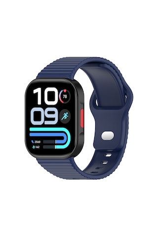 Redmi Watch 6 Silikon Kordon Tırtıklı Suya Dayanıklı Tasarım Lacivert