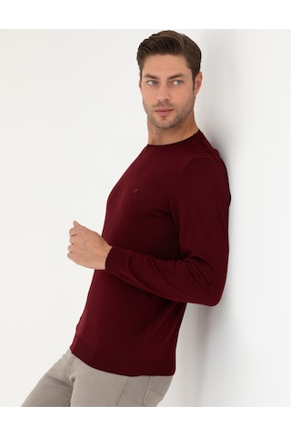 Pierre Cardin Erkek Kırmızı Triko Kazak 50270054-vr030 Kırmızı