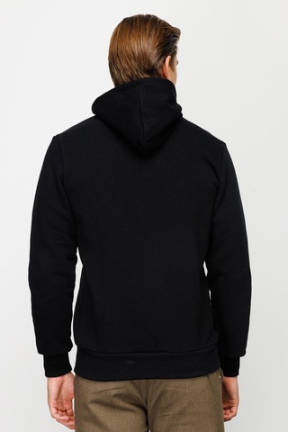 Igs İgs Erkek Siyah Standart Kapşonlu Sweatshirt Siyah
