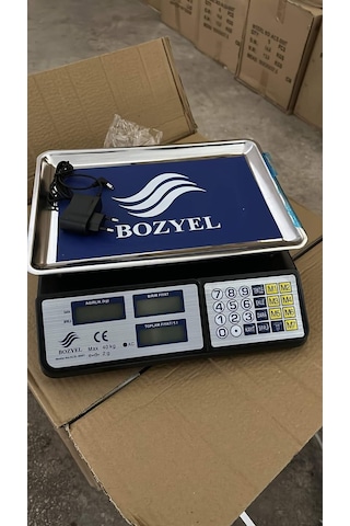 40 KG Terazi Fiyat Hesaplamalı-Şarjlı Tartı-Sağl