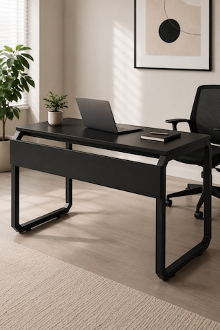 Bilgisayar Ve Oyuncu Çalışma Masası Beyaz - Ofis Masası Geniş Tasarım 140x72x50 Cm Antrasit