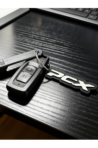 Honda Yazılı 3d Kabartmalı Anahtarlık - Motosiklet Aksesuarı Anahtarlık Beyaz - Siyah
