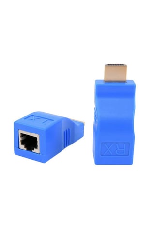 Hdmı Extender Uzatma By Cat5 Cat6 Üzerinden Uzatma 4k - 30 Metre