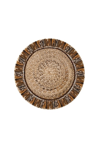 West Home Dijital Baskı Yıkanabilir Kaymaz Taban Yuvarlak Dekoratif Halı Wh 193 Beige