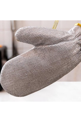 2 Adet Bulaşık Yıkama Eldiveni Çok Fonksiyonlu Çelik Tel Temizlik Eldiveni Su Geçirmez Ev Eldivenleri Mutfak İçin