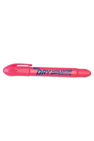 Hldpink Dry Highlighter Jel Fosforlu Kalem, Pembe Çok Renkli