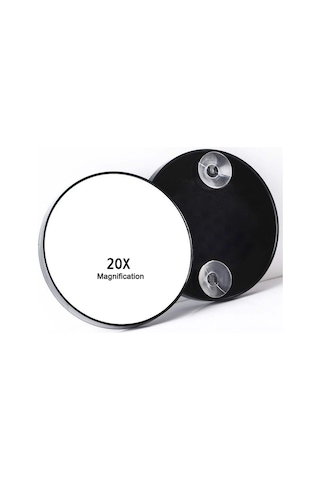 20x Büyüteçli Makyaj Aynası Seti 3,5 İnç Cep Vantuzlu İçinde Diğer