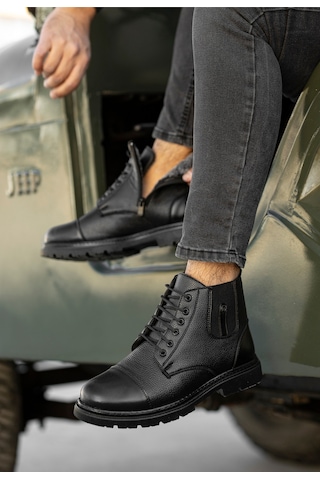 Daxtors Darko Su Ve Soğuk Geçirmez Içi Kürklü Unisex 36-46 Büyük Numara Mevcut Bot Siyah