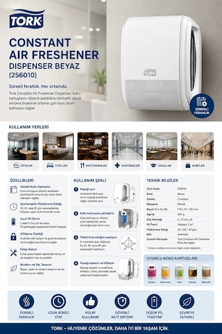 Tork Constant Air Freshener Dispenser Beyaz 256010