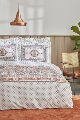 Karaca Home Aprika %100 Pamuk Tek Kişilik Nevresim Takımı Kiremit 200.22.05.0020