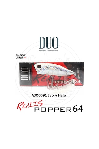 Duo Realis Popper 64 Ajo0091 Ivory Halo Sahte Balık
