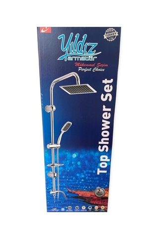 Duş Takımı Robot Top Shower Krom Sürgülü Spralli 1903 150 Cm Gümüş
