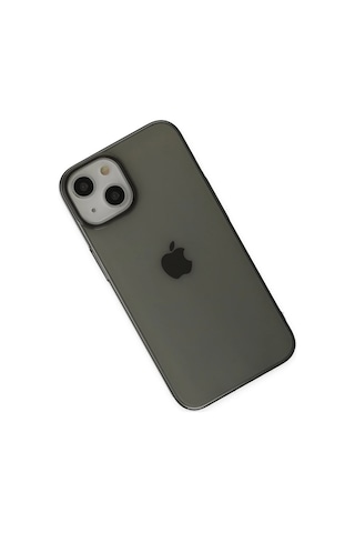 Gld-spt- Newface Apple Uyumlu iPhone 14 Plus Kılıf Pc Sert Şeffaf Kapak - Siyah