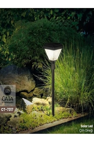Kazıklı Bahçe Armatür Solarlı Ct-7317 30w 6400k Beyaz Diğer