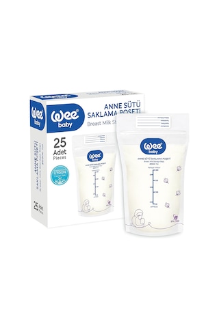 Wee Baby Anne Sütü Saklama Poşeti 200 ML 25 Adet