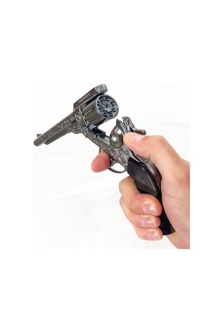 Vıp Kalite Büyük Kovboy Revolver Metal Kapsül Tabancası 8li Kapsül Kovboy Tabancası Oyuncak Tabanca