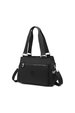 Smart Bags 1125 Krınkle Kumaş Omuz Çantası (Siyah) Siyah
