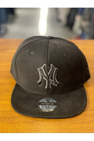 Hamze Ny Yankees Nakışlı Siyah Hip Hop Snapback Rapper Cap Şapka