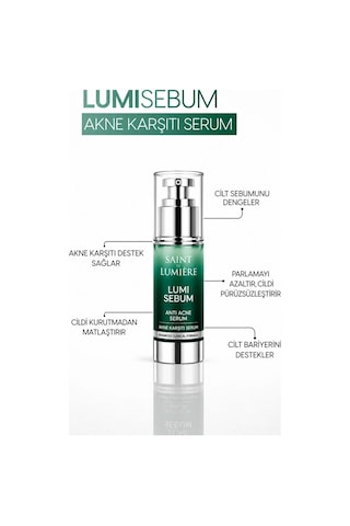 SAINT DE LUMIERE LUMISEBUM Akne,Siyah Nokta ve Leke Karşıtı,Sebum Dengeleyici Serum 30 ml