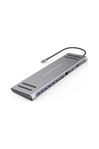 Mst-14u 14ın1 Type-c To Hdtv Multifunction 4k Ultra Hd 14 Ports Çevirici Dönüştürücü Adaptör