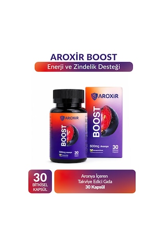 Aroxir Boost Bağışıklık Sistemine Destek Aronya İçeren Takviye Edici Gıda 30 Kapsül