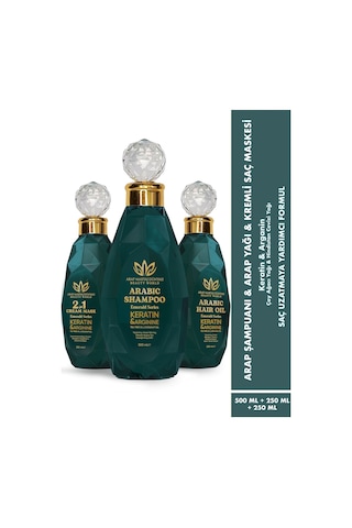 Arap Makyaj Dünyası 2'si 1 Arada Arap Şampuanı 500 ML + Kremli Maske 2 x 250 ML Arap Makyaj Dünyası 2'si 1 Arada Arap Şampuanı 500 ML + Kremli Maske 2 x 250 ML