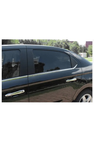 Citroen C-elysee 2012 Üzeri Krom Cam Alt Çıtası 6 Parça Paslanmaz Çelik Ctrelysscm00000001